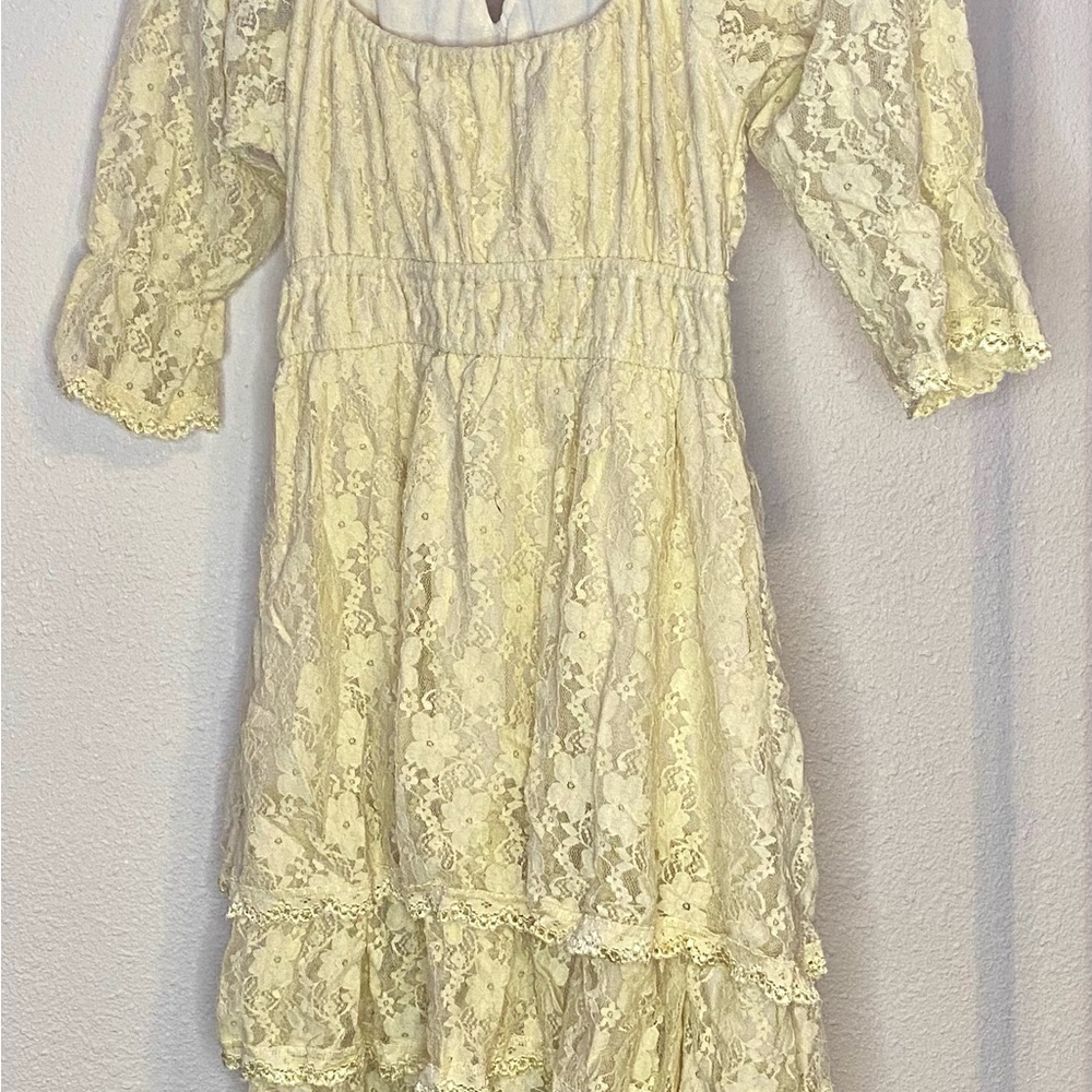 Charming Cream Lace Dress